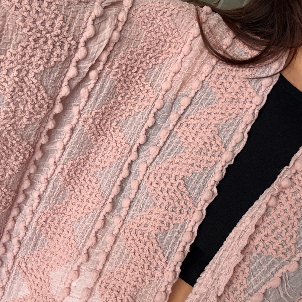 Blush Pink Open Kimono Beautiful - Picture 7 of 8